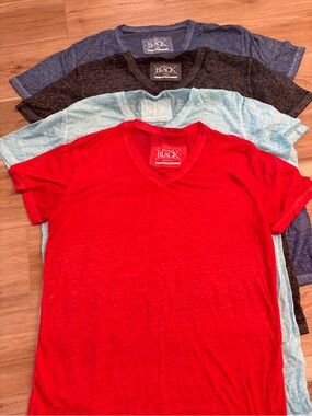 Buckle Men's Short Sleeve Burnout Tees - Red, Light Blue, Charcoal, Navy